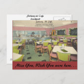 Carte Postale Illinois, Métro 66 Café, Litchfield (Devant / Derrière)