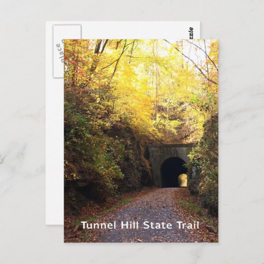 Carte Postale Illinois Tunnel Hill State Trail Trail Vélo Path (Devant / Derrière)