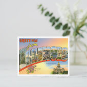 Carte postale Illinois Vintage Big Letters (Debout devant)