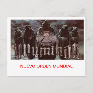 CARTE POSTALE ILLUMINATI NUEVO ORDEN MUNDIAL