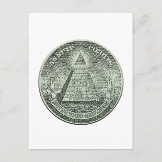 Carte Postale Illuminati - Tous les yeux (Devant)