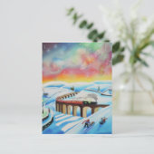 Carte Postale Illuminations du nord train paysage (Debout devant)