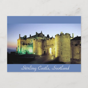 Carte postale illuminée du château de Stirling