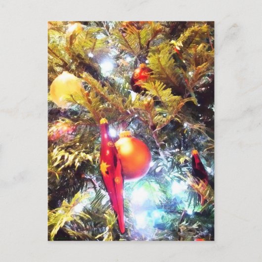 Carte Postale Illuminer les ornements (Devant)