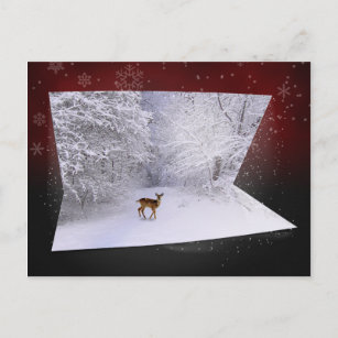 Carte Postale Illusion 3D "Rêves neigeux"