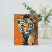 Carte Postale Illusion 3D Tigre (Debout devant)