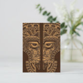 Carte Postale Illusion Brown du masque Maya Twins (Debout devant)