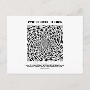 Carte Postale Illusion de la corde tordue (fausse spirale)