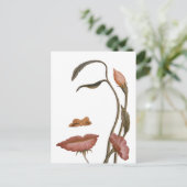 Carte Postale Illusion de la fleur faciale (Debout devant)