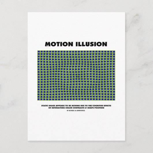 Carte Postale Illusion de mouvement (illusion optique) (Devant)
