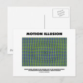 Carte Postale Illusion de mouvement (illusion optique) (Devant / Derrière)