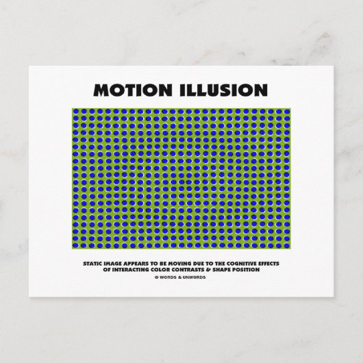 Carte Postale Illusion de mouvement (illusion optique) (Devant)
