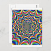 CARTE POSTALE ILLUSION D'OPTIQUE (Devant / Derrière)