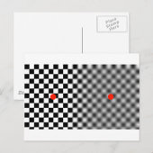 Carte Postale illusion d'optique - bougez ! (Devant / Derrière)