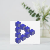 Carte Postale Illusion d'optique de l'escalier impossible de car (Debout devant)