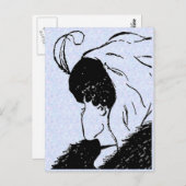 Carte Postale Illusion, jeune, vieille femme (Devant / Derrière)