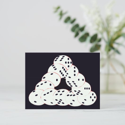 Carte Postale illusion optique (Debout devant)