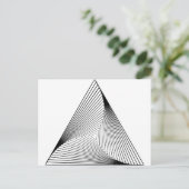 Carte Postale Illusion optique 3d Triangle (Debout devant)