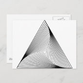 Carte Postale Illusion optique 3d Triangle (Devant / Derrière)