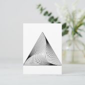 Carte Postale Illusion optique 3d Triangle (Debout devant)
