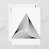 Carte Postale Illusion optique 3d Triangle (Devant / Derrière)