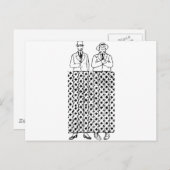 Carte Postale Illusion optique à jambe tordue (Devant / Derrière)