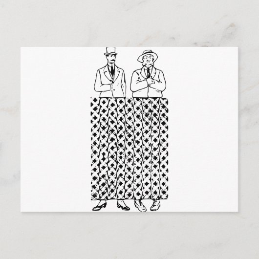 Carte Postale Illusion optique à jambe tordue (Devant)