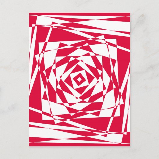 Carte postale Illusion optique Abstraite blanche e (Devant)