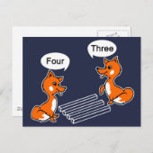 Carte Postale Illusion optique Bleu de trait (Devant / Derrière)