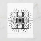 Carte Postale Illusion optique carré (Devant)