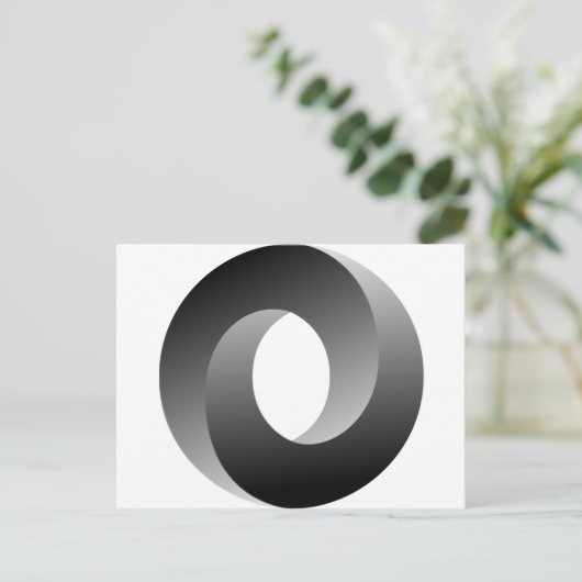 Carte Postale Illusion optique circulaire impossible (Debout devant)