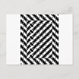 Carte Postale Illusion optique de forme carré