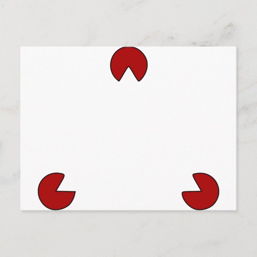 Carte Postale Illusion optique du triangle invisible (Devant)