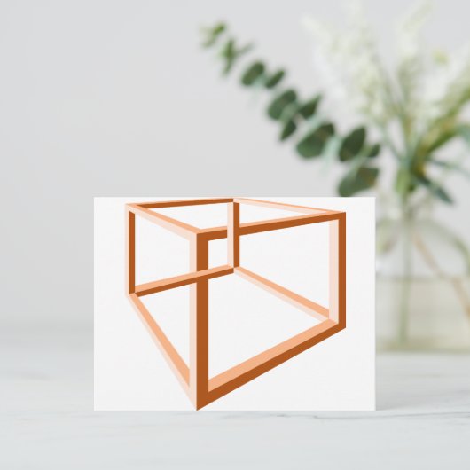 Carte Postale Illusion optique illusion impossible illusion 3d G (Debout devant)