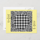 Carte postale Illusion Optique Inhabituelle (Devant / Derrière)