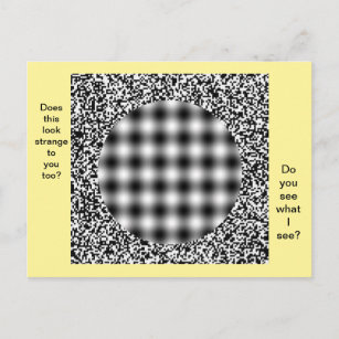 Carte postale Illusion Optique Inhabituelle