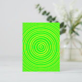 Carte Postale Illusion optique jaune vert de l'oddisphère (Debout devant)