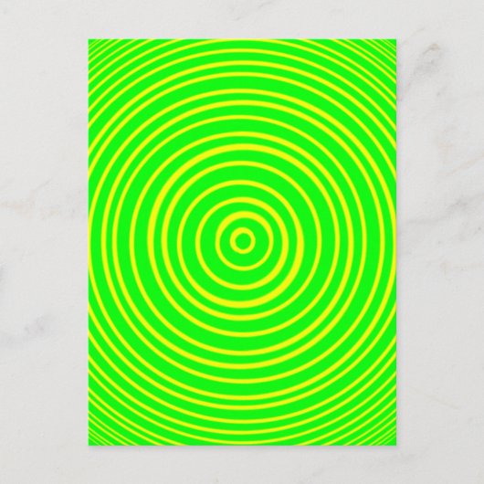 Carte Postale Illusion optique jaune vert de l'oddisphère (Devant)