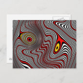 Carte Postale Illusion optique migraine Aura (Devant / Derrière)