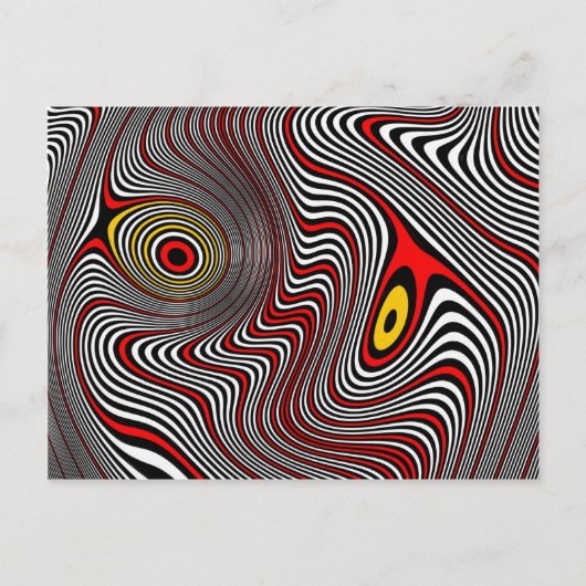 Carte Postale Illusion optique migraine Aura (Devant)