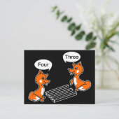 Carte Postale Illusion optique noir (Debout devant)