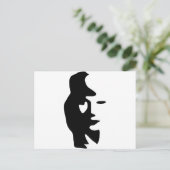 Carte Postale Illusion Optique Saxophone Ou Femme (Debout devant)