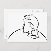 Carte Postale Illusion Optique Vieux Ou Jeune Dame (Devant / Derrière)