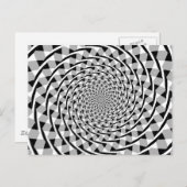 Carte Postale illusion spirale Fraser (Devant / Derrière)
