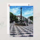 Carte Postale Illusion Tiles Art : Funchal, Madère (Portugal) (Devant / Derrière)