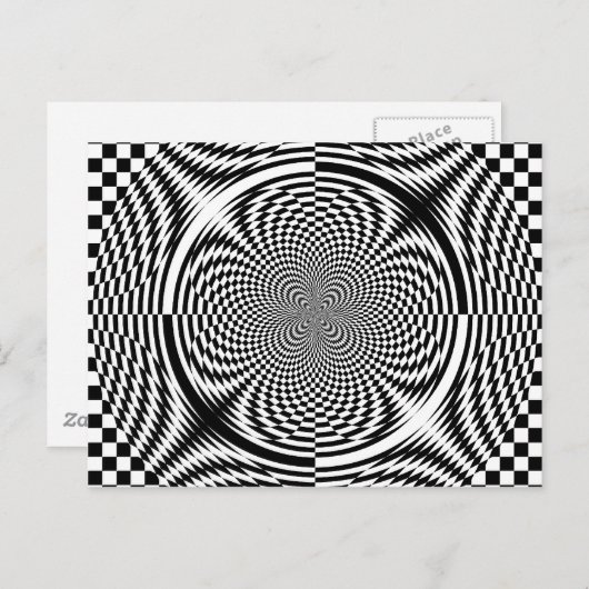 Carte Postale Illusions optiques (Devant / Derrière)