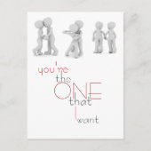 Carte postale illustrant la Saint-Valentin (Devant)