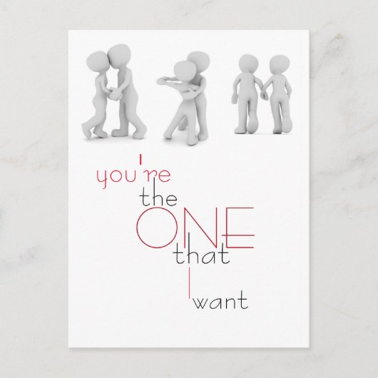 Carte postale illustrant la Saint-Valentin (Devant)