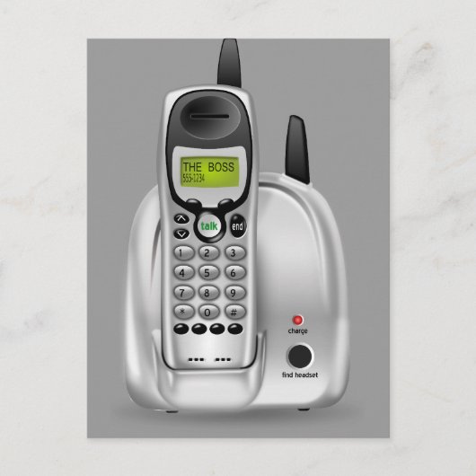 Carte Postale Illustration 52-Free-3d-Sans-Cordless-Phone-Clipar (Devant)