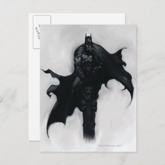 Carte Postale Illustration Batman (Devant / Derrière)